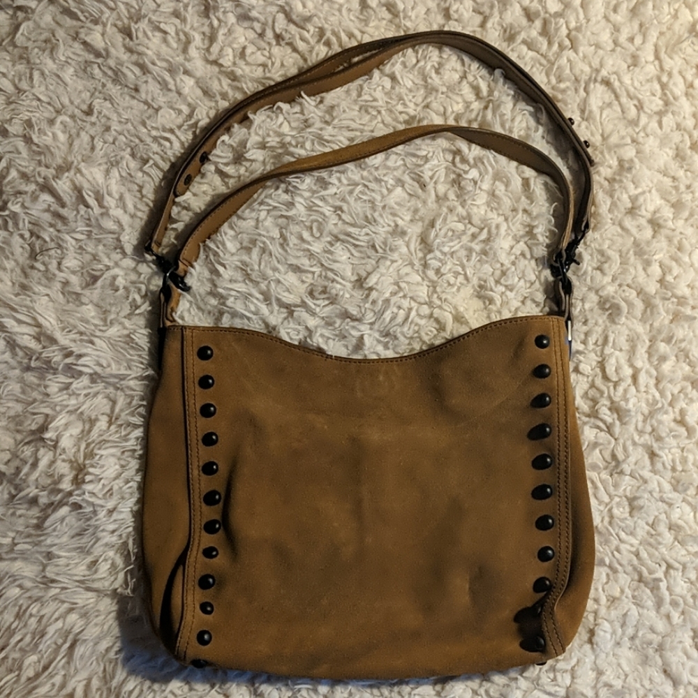 Loeffler Randall Suede Studded Hobo Bag